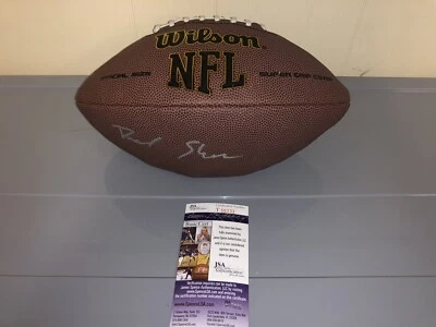 DAVID SHAW STANFORD CARDINAL SIGNED FOOTBALL HEAD COACH HOT JSA - Image 1 of 2