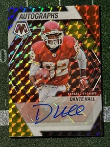 Dante Hall Auto | 2023 Mosaic Choice Fusion Red Yellow #AH-DH Chiefs Color Match - Picture 1 of 2