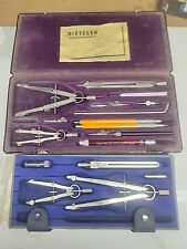 Vintage Dietzgen Drafting Set w/Box And Alvin Drawing Tool Architecture