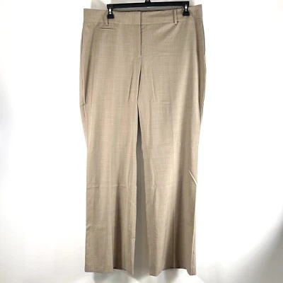 Talbots Pants Women’s 18L Beige Curvy Straight Leg  Mid Rise Wool Blend New - Image 1 of 4