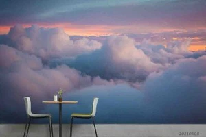 3D Sky Cloud Self-adhesive Removeable Wallpaper Wall Mural - Picture 1 of 9