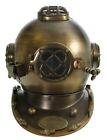 18 Inch Vintage Copper Finish Brass Scuba Divers Diving Helmet Royal Navy Marine