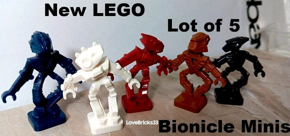 Novo Lego Bionicle Alien APOSENTADO Mini Conjunto Lote de 5 Onewa Nokama Whenua Nuju - Imagem 1 de 3
