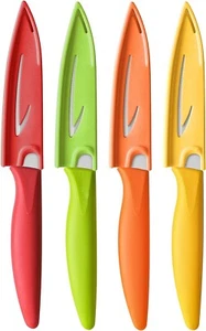 Vituer 4" in Peeling & Paring Fruit & Vegtable Knife German Steel 4 Pack - Picture 1 of 1