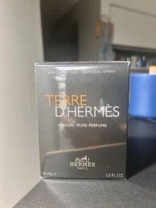 Terre D'hermes Hermes Men 2.5 oz 75 ml Pure Parfum Nib Sealed - Picture 1 of 3