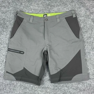 REI Venturi Shorts Mens 34 Gray Nylon Hiking Outdoor Cargo Pocket Lightweight - Picture 1 of 17
