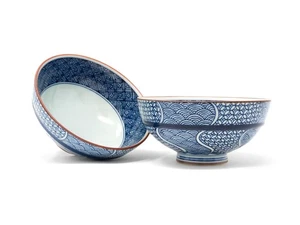 Japanese Porcelain Rice Bowls - Set of 2 - Picture 1 of 6