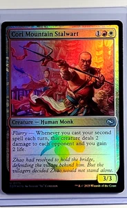 MTG Magic The Gathering TDM Tarkir Dragonstorm Foil #175 Cori Mountain Stalwart - Foto 1 di 2