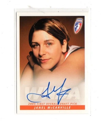 Rittenhouse WNBA 2006 Janel McCarville Rookie Autograph Charlotte Sting - Image 1 of 2
