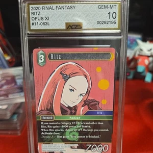 Final Fantasy TCG Opus 11 XI - Ritz 11-063L AGS 10 GEM MINT - FREE SHIPPING - Picture 1 of 6