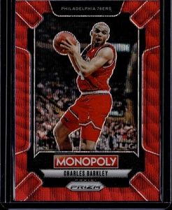 2024-25 Panini Prizm Monopoly CHARLES BARKLEY Red #LEG6 Philadelphia 76ers - Picture 1 of 2