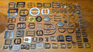Vintage Belt Buckle & Clip Lot 1960-80's Era, Projects, Fashion, Repurpose Needs - Picture 1 of 4