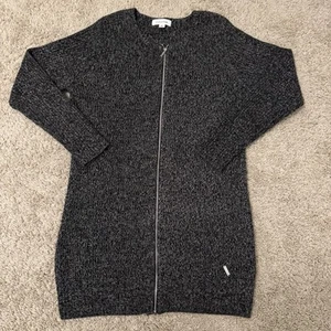 Calvin Klein Full Zip Cardigan Women Size Medium Long Sleeve Sweater - Picture 1 of 8