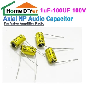 1uF-100UF 100V Axial NP Audio Capacitor for Valve Amplifier Radio - Picture 1 of 5