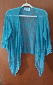 Wild Thing of Chico Cardigan Womens Ruffled Detail Relaxed Knitted Size M/L - Picture 1 of 3