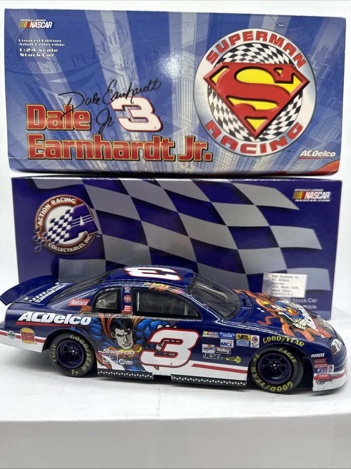 1999 年 Dale Earnhardt Jr #3 AC Delco 超人蒙特卡罗 1:24 NASCAR 压铸 — 第 1/4 张图片