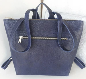 Portland Leather Goods ~ kleine Ledertasche Rucksack in Kobaltblau ~ Neu ohne Etikett - Bild 1 von 24
