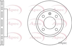 2 X NEW APEC RED FRONT AXLE BRAKE DISCS SET BRAKING DISCS PAIR OE QUALITY DSK116 - Picture 1 of 4
