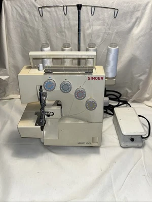 SINGER Overlock Merritt Lock Model 14U344B Sewing Machine Serger WORKS - Image 1 of 4