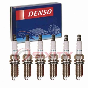 6 pc Denso Spark Plugs for 2010 Volvo V70 3.2L L6 Ignition Secondary od - Picture 1 of 5