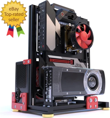 DIY Aluminium Pc Open Case Computer Chassis Test Bench Support Water Cooling Sup - Image 1 of 2