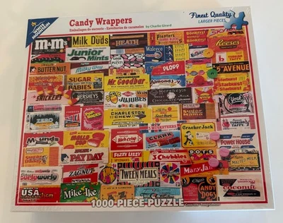 NEW WHITE MOUNTAIN Jigsaw Puzzle | CANDY WRAPPERS | 1000 Pieces | SEALED | #862C - Image 1 of 4