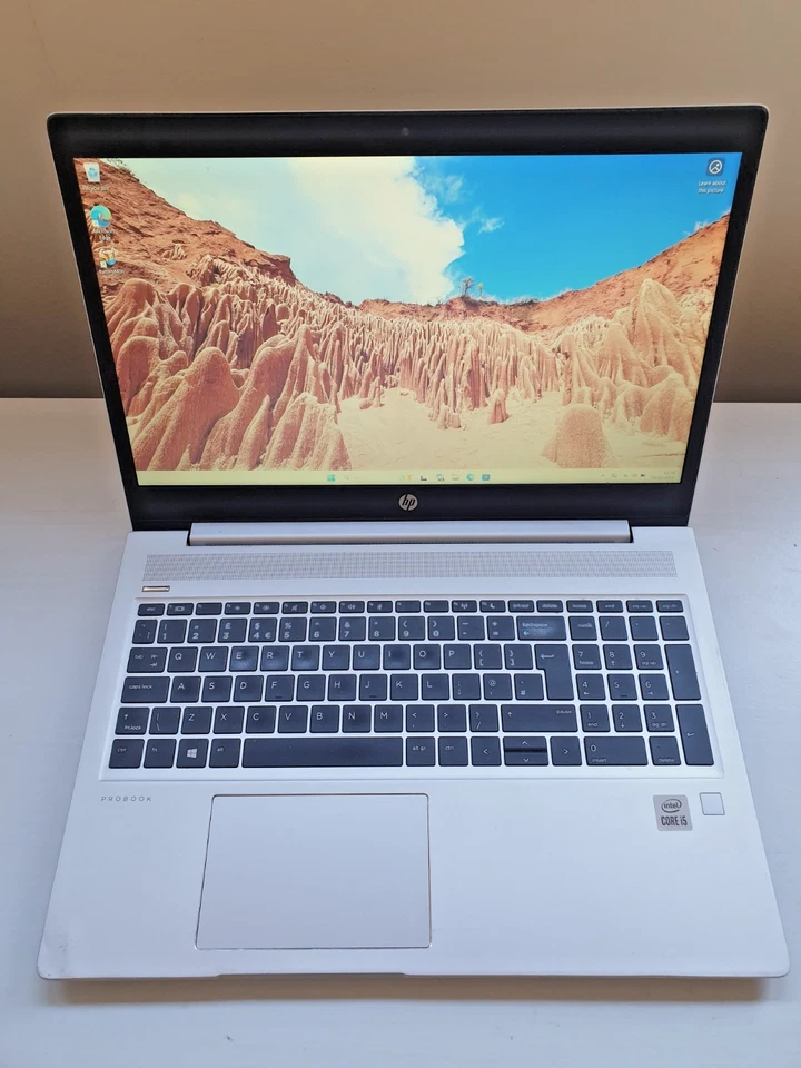 HP Probook 450 G7, i5-10210U, 15.6" FHD display, 8GB RAM,256GB SSD, Win11 - Image 1 of 4