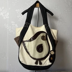 Chala Bird Tote Bag Chick Carryall Shoulder Canvas Market Bucket Beach Travel - Picture 1 of 13
