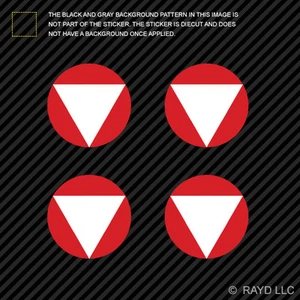 (4x) 1.5"  Austrian Air Force Roundel Sticker Die Cut Austria AUT AT - Picture 1 of 1