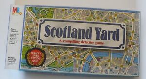 1985 Milton Bradley Scotland Yard Board Game with Instruction Manual - Complete