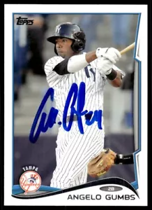 2014 Topps Pro Debut Angelo Gumbs Auto Tampa Yankees #64 Signed - Picture 1 of 2