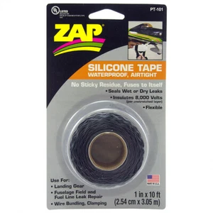ZAP Silicone Tape - Black (2.54 cm x 3.05 m) - Bild 1 von 1
