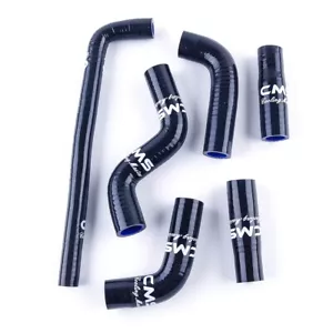 For 2002-2006 KTM 400 EXC 525 EXC Black Silicone Radiator Hose Coolant Kit - Imagen 1 de 19