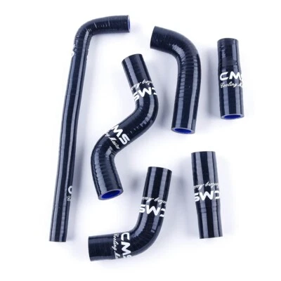 For 2002-2006 KTM 400 EXC 525 EXC Black Silicone Radiator Hose Coolant Kit - Image 1 of 4