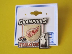DETROIT RED WINGS 1998 STANLEY CUP CHAMPIONS LAPEL PIN By Peter David - Picture 1 of 1