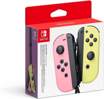 Nintendo Switch Joy-Con L R Pastel Pink / Pastel Yellow NEW - Image 1 of 2