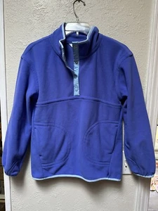 Athleta Girls Size Large 12 Purple Henley Snaps Sports Hike Outdoor Jacket EUC - Picture 1 of 5