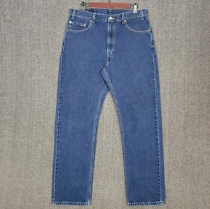 Pantalones de mezclilla vintage Levis 505 para hombre 34x31* azul calce regular pierna recta Y2K - Imagen 1 de 13