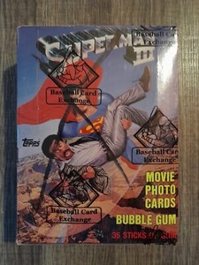 1983 Topps Superman 3 III Box 36 Packs BBCE Sealed
