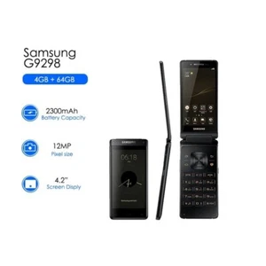 Samsung G9298 Original Unlocked 12MP 4.2 inches 64GB ROM Dual SIM Flip Phones - Picture 1 of 12