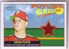 2005 Bowman Heritage Future Greatness Jersey Relics #GF Gavin Floyd