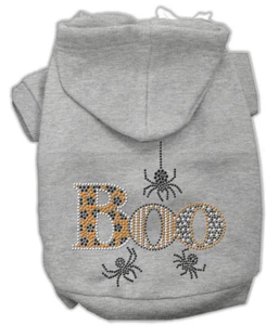 Halloween Boo Rhinestone Hoodies for pets - dogs and cats - Picture 1 of 6