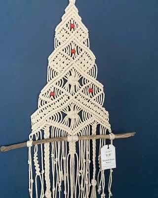 Decoración de árbol de Navidad bohemio macramé Foto 1 de 3