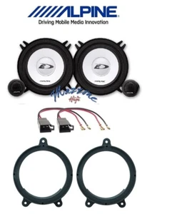 ALPINE KIT 4 BOXEN FÜR RENAULT TWINGO 07>14 + ADAPTER UND SUPP > TÜREN SXE-1350S AUTO - Bild 1 von 1