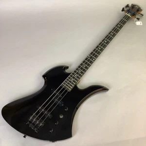 Used 90s B.C.Rich MB-857 MockingBird Bass Black PJ W/OGB - Picture 1 of 12