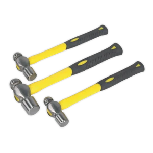 Sealey AK2031 Ball Pein Hammer Set 3pc with Fibreglass Shafts - Picture 1 of 1