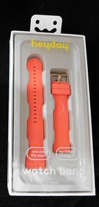 Banda de reloj Heyday Fitbit Charge 3 en coral salmón (rosa), se adapta a la mayoría de los NUEVOS EN CAJA - Imagen 1 de 3