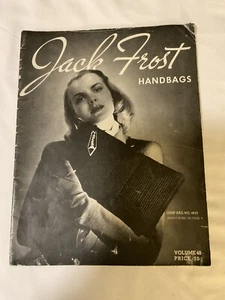 1945 JACK FROST HANDTASCHEN Magazin Band 48 Strickmuster Geldbeutel Handtaschen  - Bild 1 von 7