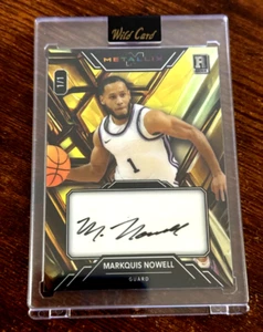 MARKQUIS NOWELL 2023 WILD CARD METALLIX GOLD ROOKIE AUTOGRAPH # 1/1 - Bild 1 von 3