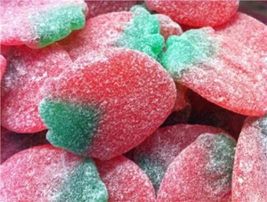 Fizzy Giant Strawberry Sweets | Bulk Buy Bags | Party Sharing Kids | VEGETARIAN - Picture 1 of 4